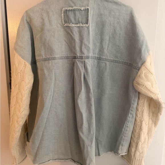 Blu Pepper Light Blue Denim Top - Picture 2 of 3